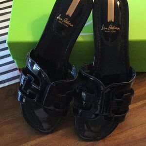 Sam Edelman black patent leather sandals